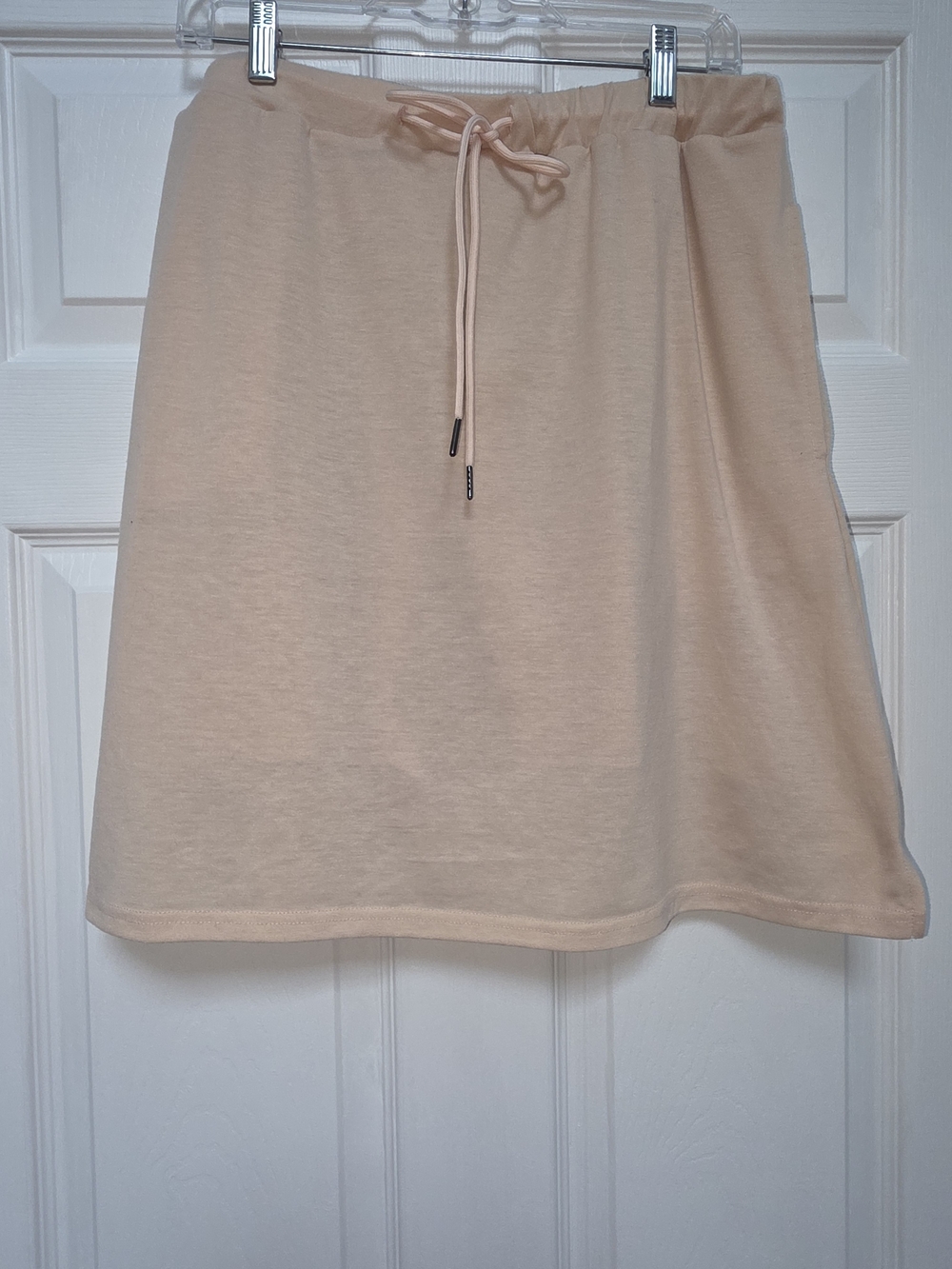 Casual Drawstring Skort In Apricot